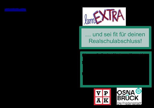 Das Bild zeigt den Einladungsflyer für lernEXTRA in den Herbstferien 2025.