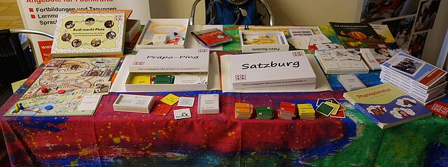 VPAK Stand auf der Osna-Buch, Spieletisch.